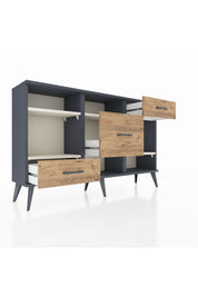 Arges Konsol 4 Raflı 3 Çekmeceli 132x30x83 - S144M001V15A