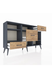 Arges Konsol 4 Raflı 3 Çekmeceli 132x30x83 - S144M001V18A
