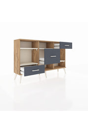 Arges Konsol 4 Raflı 3 Çekmeceli 132x30x83 - S144M001V23A