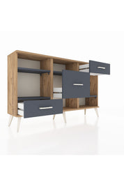 Arges Konsol 4 Raflı 3 Çekmeceli 132x30x83 - S144M001V26A