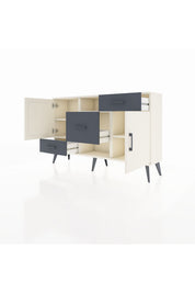 Arges Konsol 4 Raflı 3 Çekmeceli 2 Kapaklı 132x30x83 - S144M002V05A