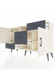 Arges Konsol 4 Raflı 3 Çekmeceli 2 Kapaklı 132x30x83 - S144M002V05A