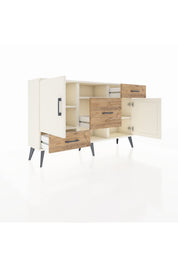 Arges Konsol 4 Raflı 3 Çekmeceli 2 Kapaklı 132x30x83 - S144M002V06A