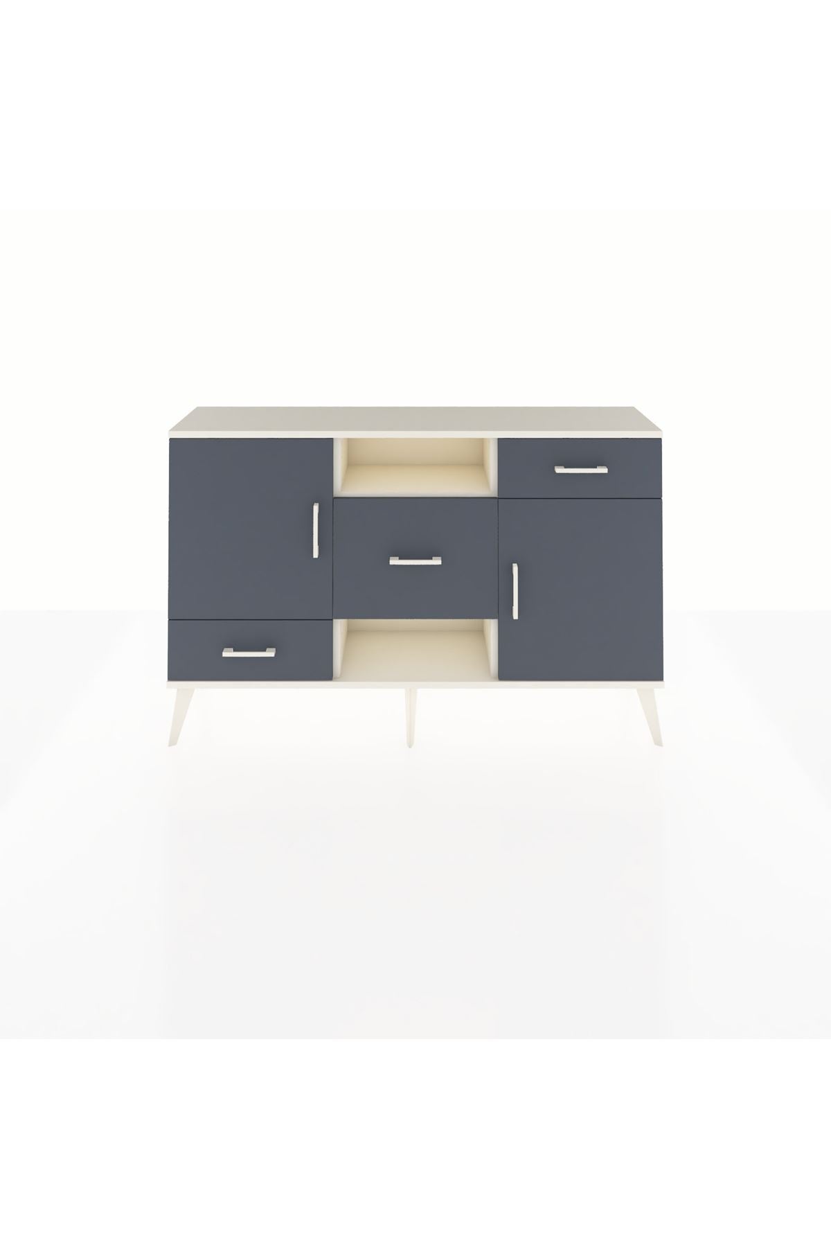 Arges Konsol 4 Raflı 3 Çekmeceli 2 Kapaklı 132x30x83 - S144M002V08A