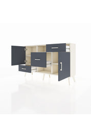 Arges Konsol 4 Raflı 3 Çekmeceli 2 Kapaklı 132x30x83 - S144M002V08A