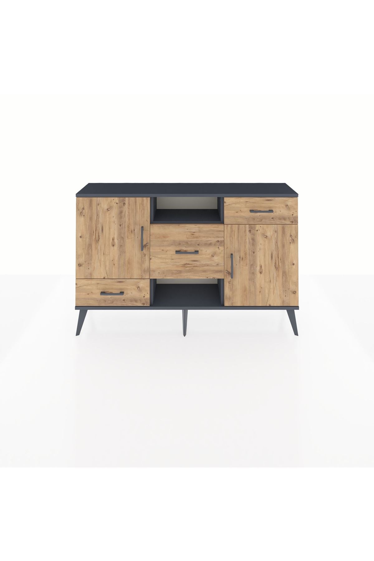 Arges Konsol 4 Raflı 3 Çekmeceli 2 Kapaklı 132x30x83 - S144M002V12A