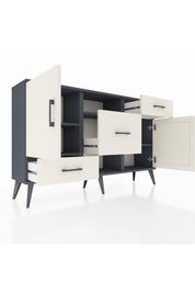 Arges Konsol 4 Raflı 3 Çekmeceli 2 Kapaklı 132x30x83 - S144M002V13A