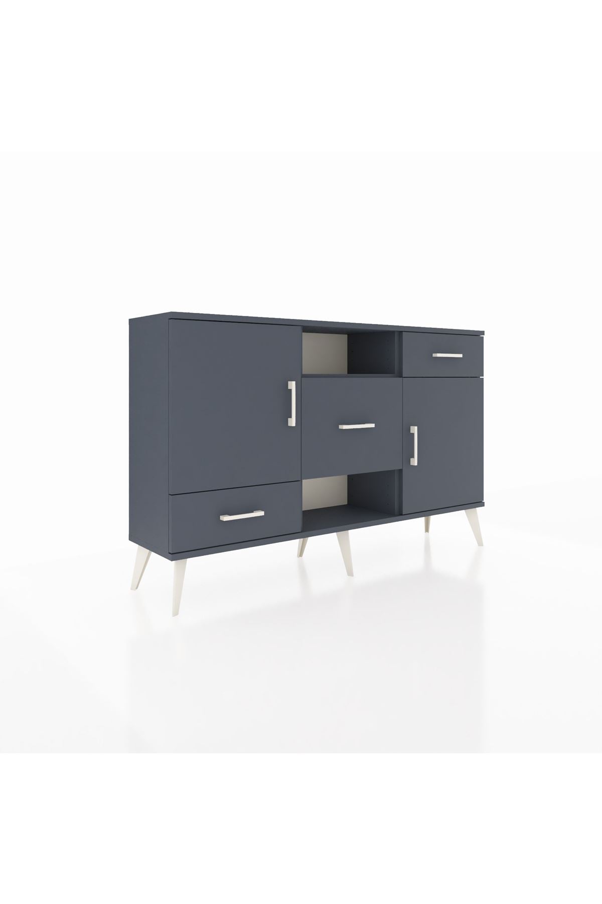 Arges Konsol 4 Raflı 3 Çekmeceli 2 Kapaklı 132x30x83 - S144M002V17A