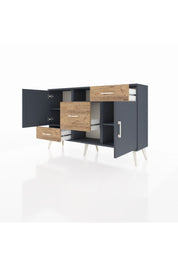 Arges Konsol 4 Raflı 3 Çekmeceli 2 Kapaklı 132x30x83 - S144M002V18A