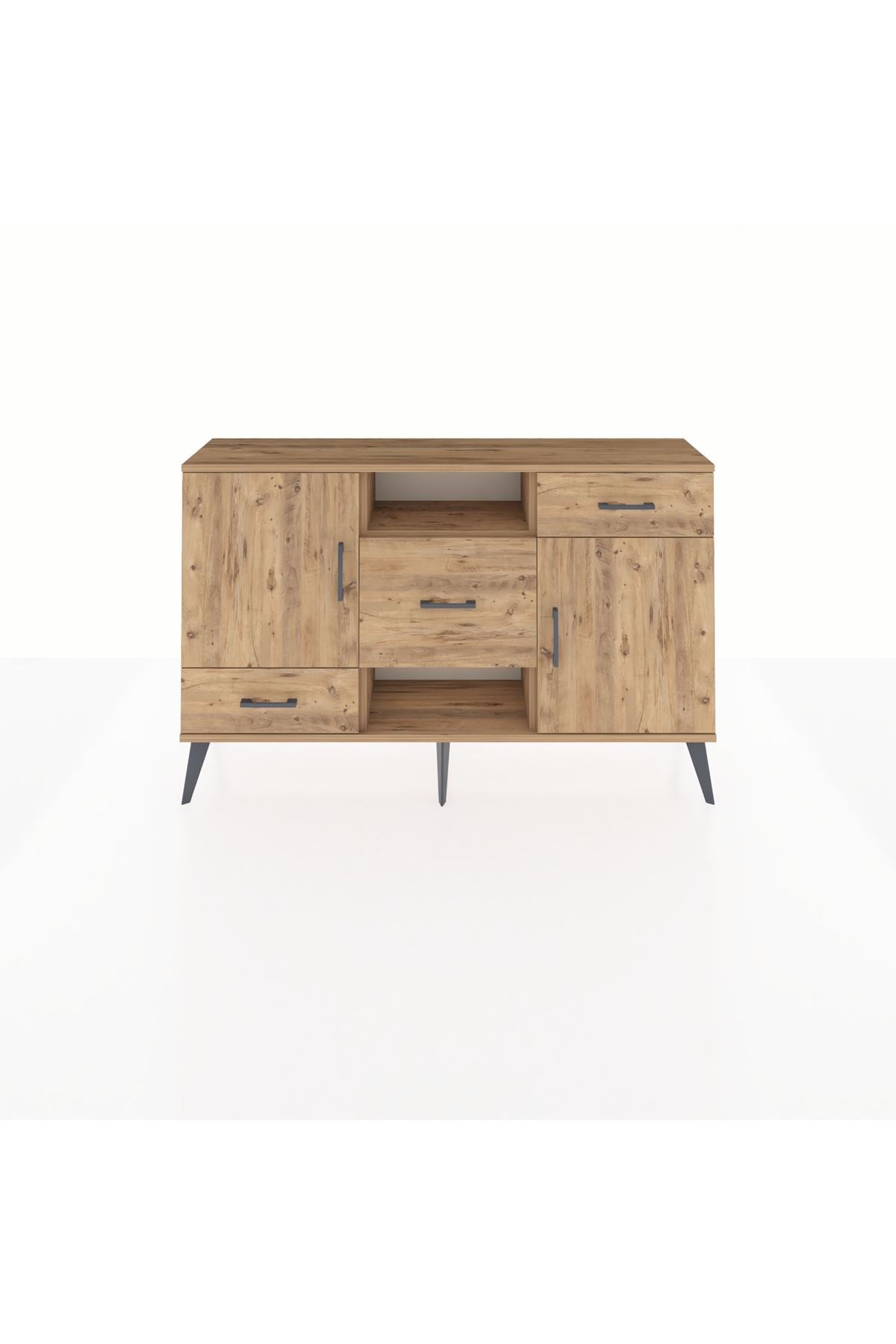 Arges Konsol 4 Raflı 3 Çekmeceli 2 Kapaklı 132x30x83 - S144M002V21A
