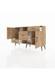 Arges Konsol 4 Raflı 3 Çekmeceli 2 Kapaklı 132x30x83 - S144M002V21A