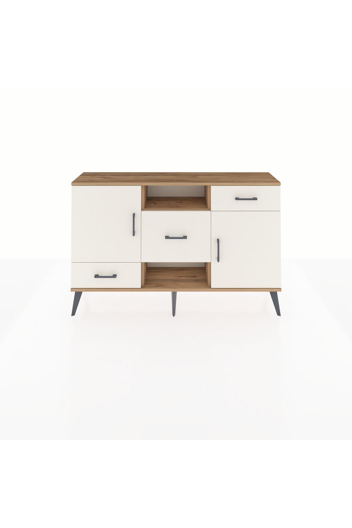 Arges Konsol 4 Raflı 3 Çekmeceli 2 Kapaklı 132x30x83 - S144M002V22A