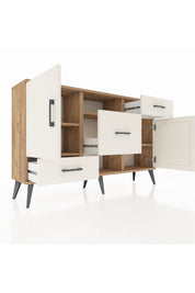 Arges Konsol 4 Raflı 3 Çekmeceli 2 Kapaklı 132x30x83 - S144M002V22A