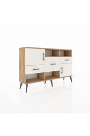 Arges Konsol 3 Raflı 3 Çekmeceli 2 Kapaklı 132x30x83 - S144M003V22A