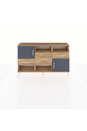 Arges Konsol 3 Raflı 3 Çekmeceli 2 Kapaklı 132x30x83 - S144M003V27A