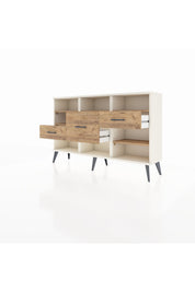 Arges Konsol 5 Raflı 3 Çekmeceli 132x30x83 - S144M004V03A