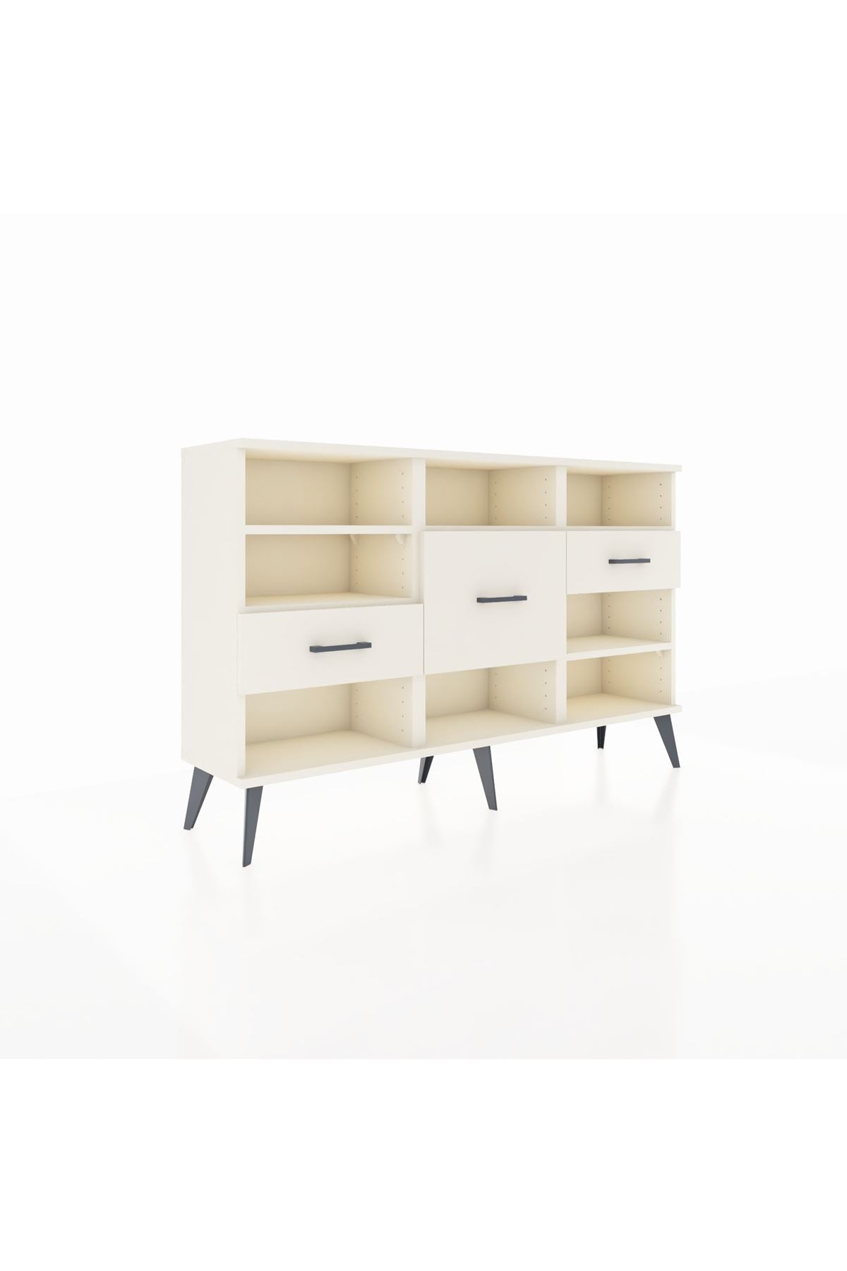Arges Konsol 5 Raflı 3 Çekmeceli 132x30x83 - S144M004V04A