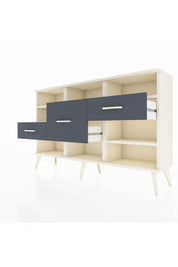 Arges Konsol 5 Raflı 3 Çekmeceli 132x30x83 - S144M004V05A