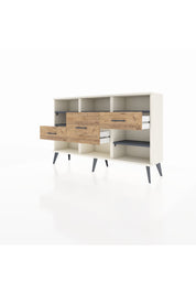 Arges Konsol 5 Raflı 3 Çekmeceli 132x30x83 - S144M004V09A