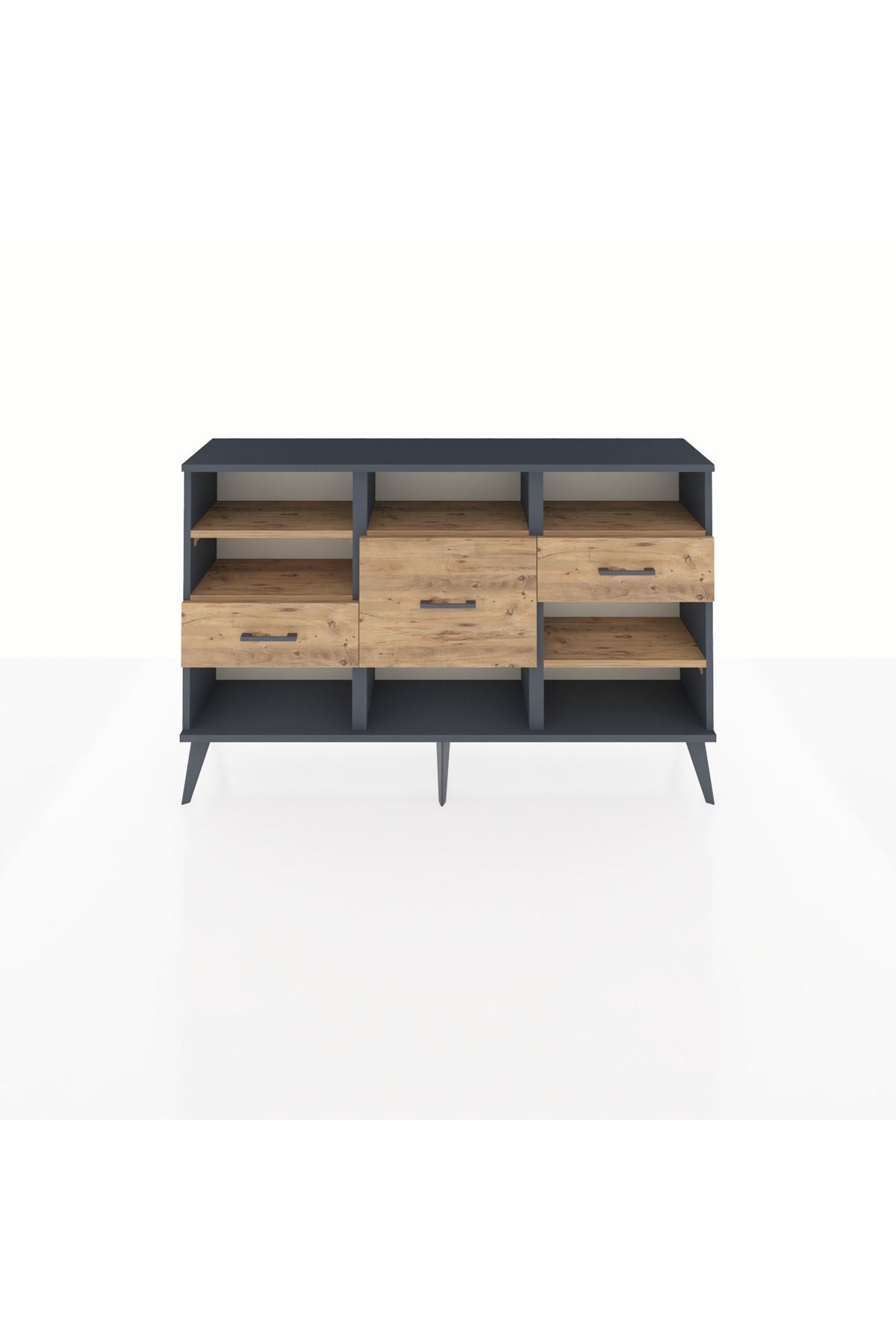 Arges Konsol 5 Raflı 3 Çekmeceli 132x30x83 - S144M004V12A