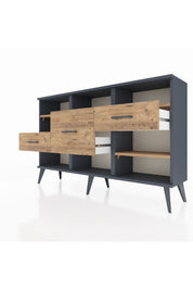 Arges Konsol 5 Raflı 3 Çekmeceli 132x30x83 - S144M004V12A