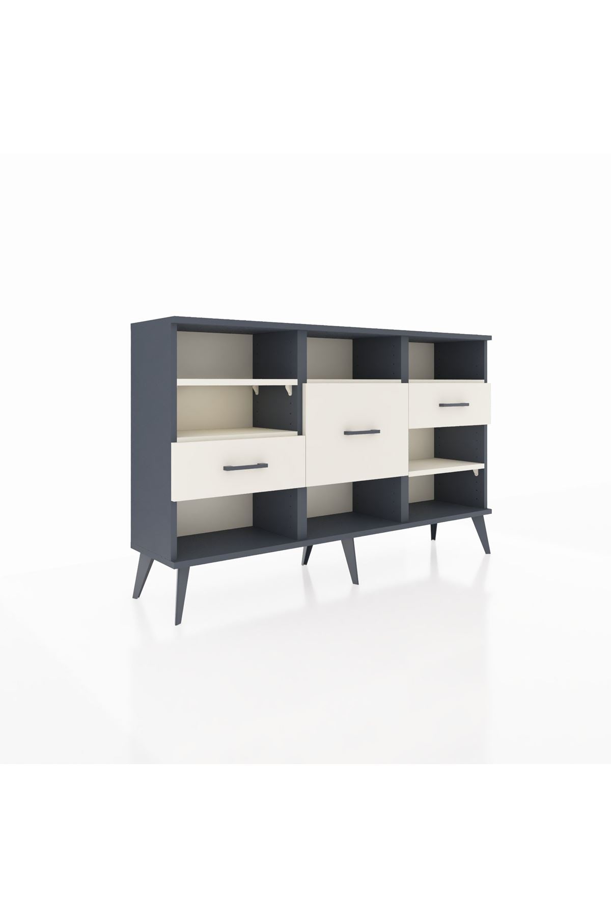 Arges Konsol 5 Raflı 3 Çekmeceli 132x30x83 - S144M004V13A