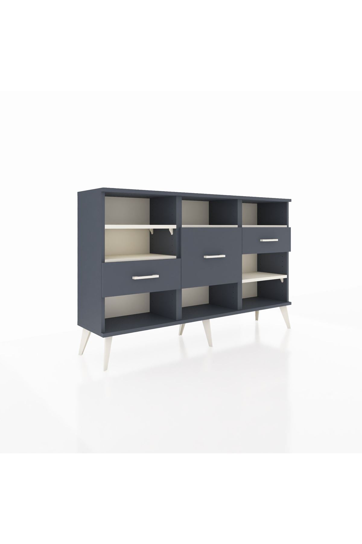 Arges Konsol 5 Raflı 3 Çekmeceli 132x30x83 - S144M004V14A