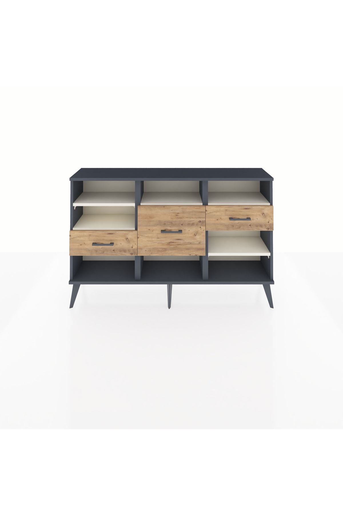 Arges Konsol 5 Raflı 3 Çekmeceli 132x30x83 - S144M004V15A