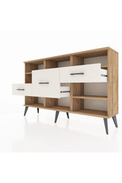 Arges Konsol 5 Raflı 3 Çekmeceli 132x30x83 - S144M004V19A