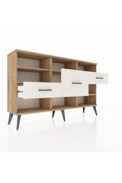 Arges Konsol 5 Raflı 3 Çekmeceli 132x30x83 - S144M004V19A
