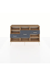 Arges Konsol 5 Raflı 3 Çekmeceli 132x30x83 - S144M004V20A