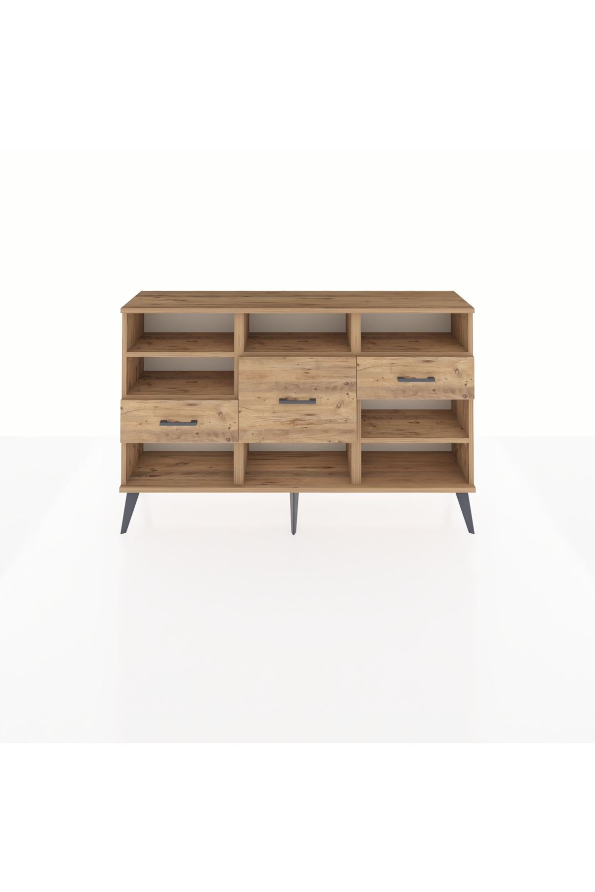 Arges Konsol 5 Raflı 3 Çekmeceli 132x30x83 - S144M004V21A