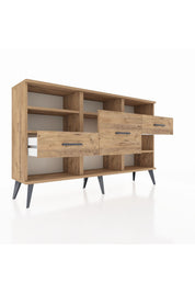 Arges Konsol 5 Raflı 3 Çekmeceli 132x30x83 - S144M004V21A