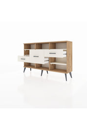 Arges Konsol 5 Raflı 3 Çekmeceli 132x30x83 - S144M004V22A