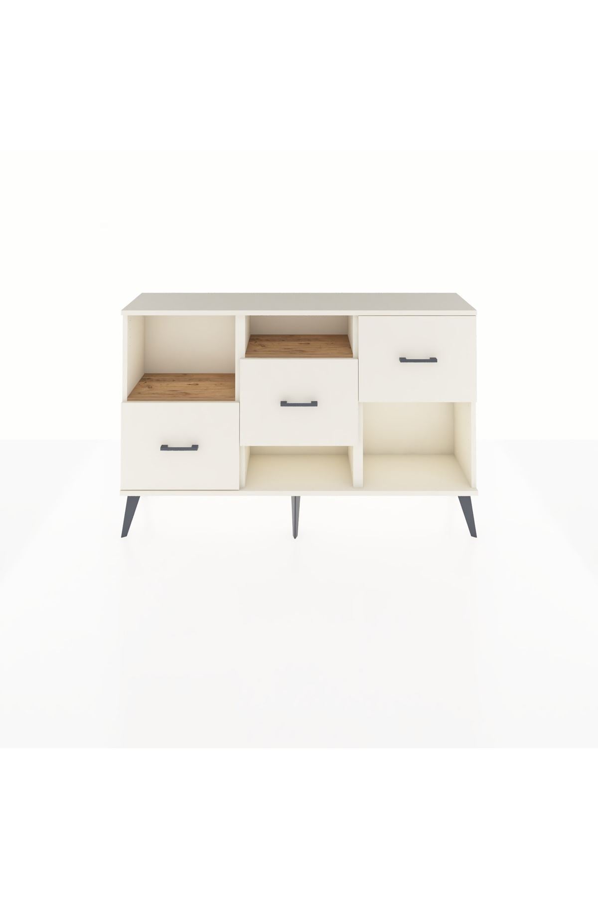 Arges Konsol 2 Raflı 3 Çekmeceli 132x30x83 - S144M005V01A