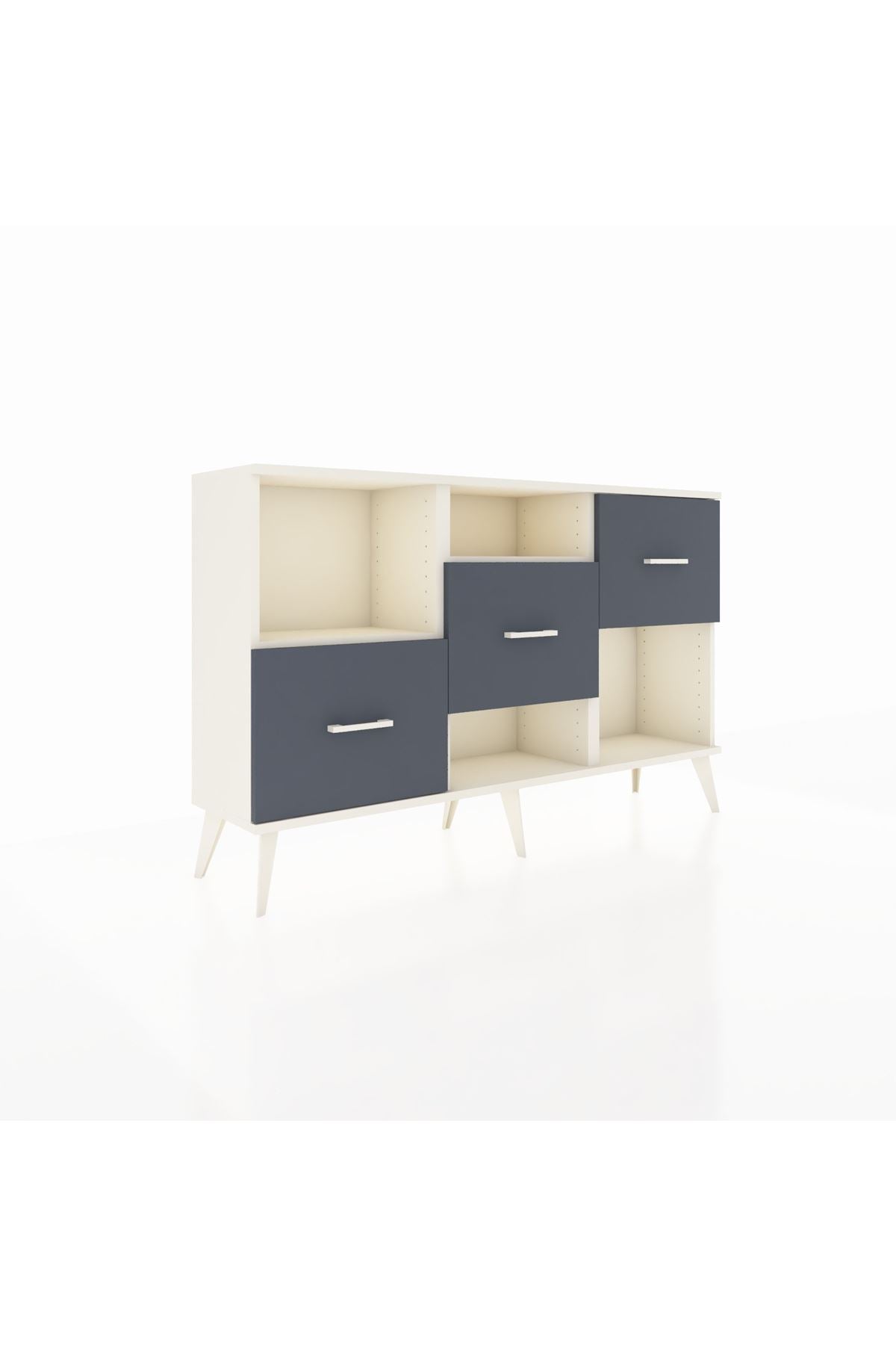 Arges Konsol 2 Raflı 3 Çekmeceli 132x30x83 - S144M005V05A