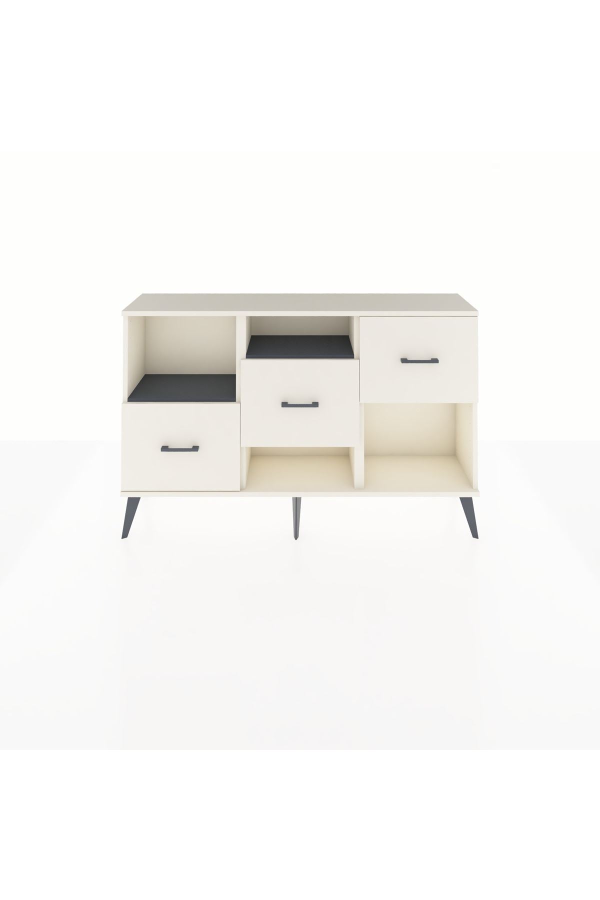Arges Konsol 2 Raflı 3 Çekmeceli 132x30x83 - S144M005V07A