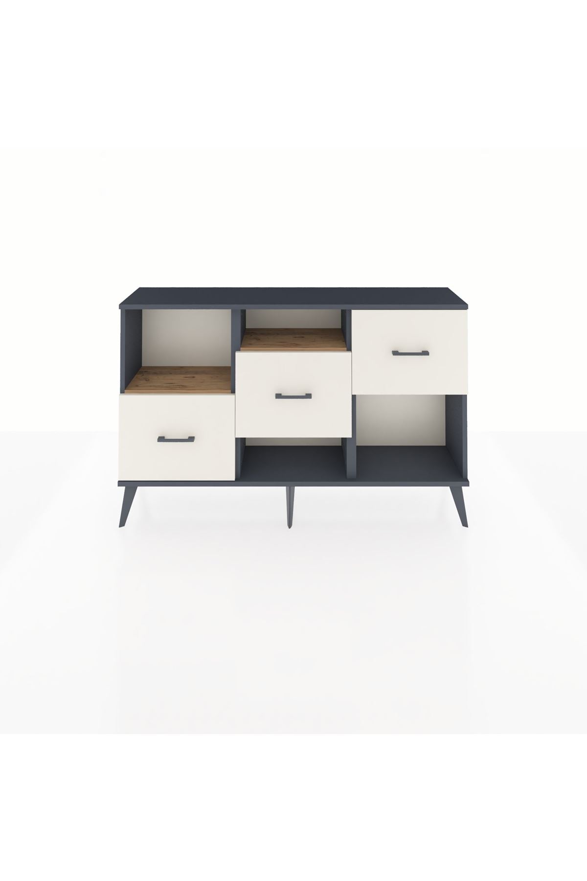 Arges Konsol 2 Raflı 3 Çekmeceli 132x30x83 - S144M005V10A