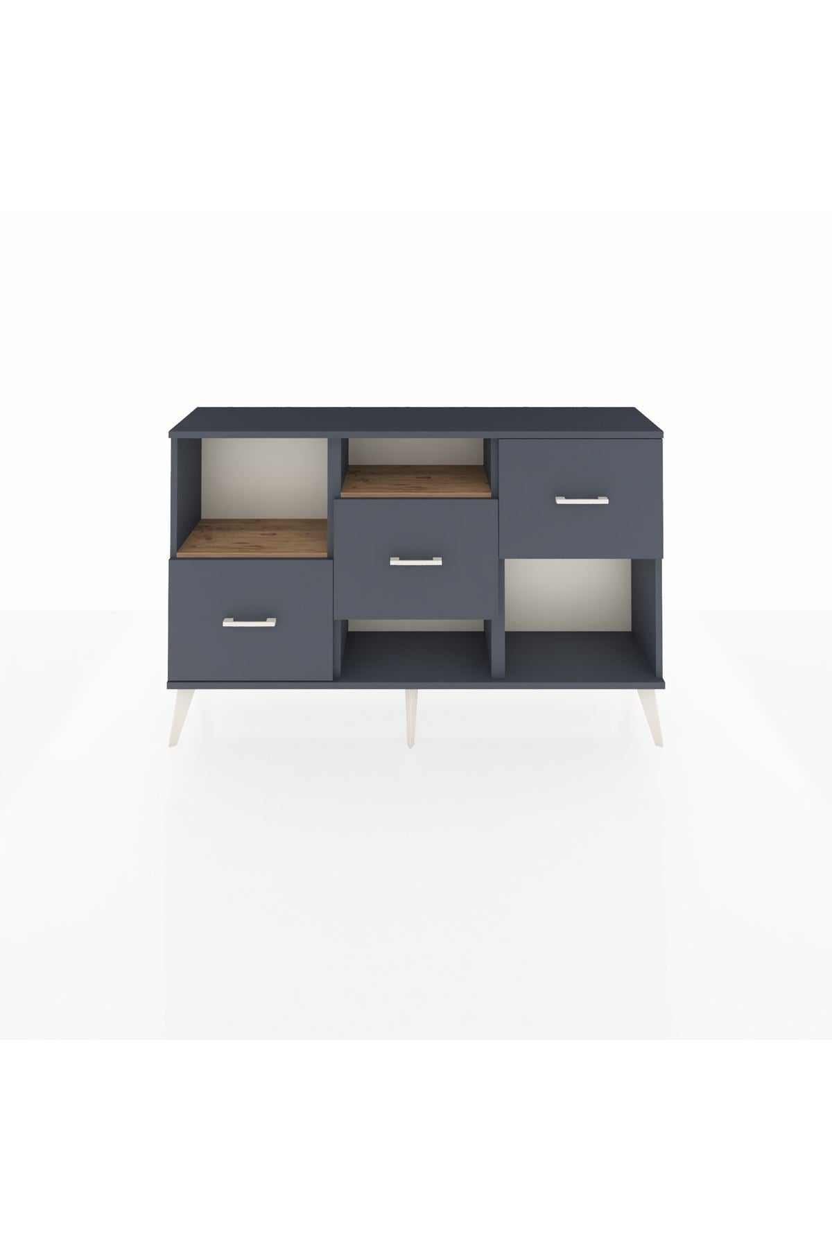 Arges Konsol 2 Raflı 3 Çekmeceli 132x30x83 - S144M005V11A