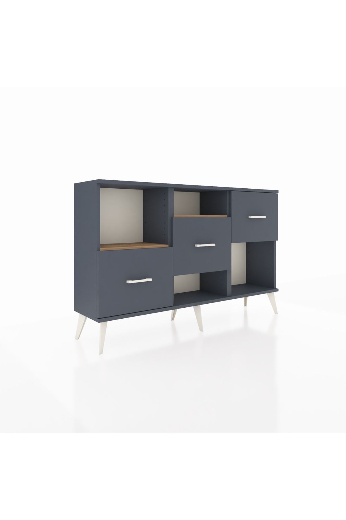 Arges Konsol 2 Raflı 3 Çekmeceli 132x30x83 - S144M005V11A