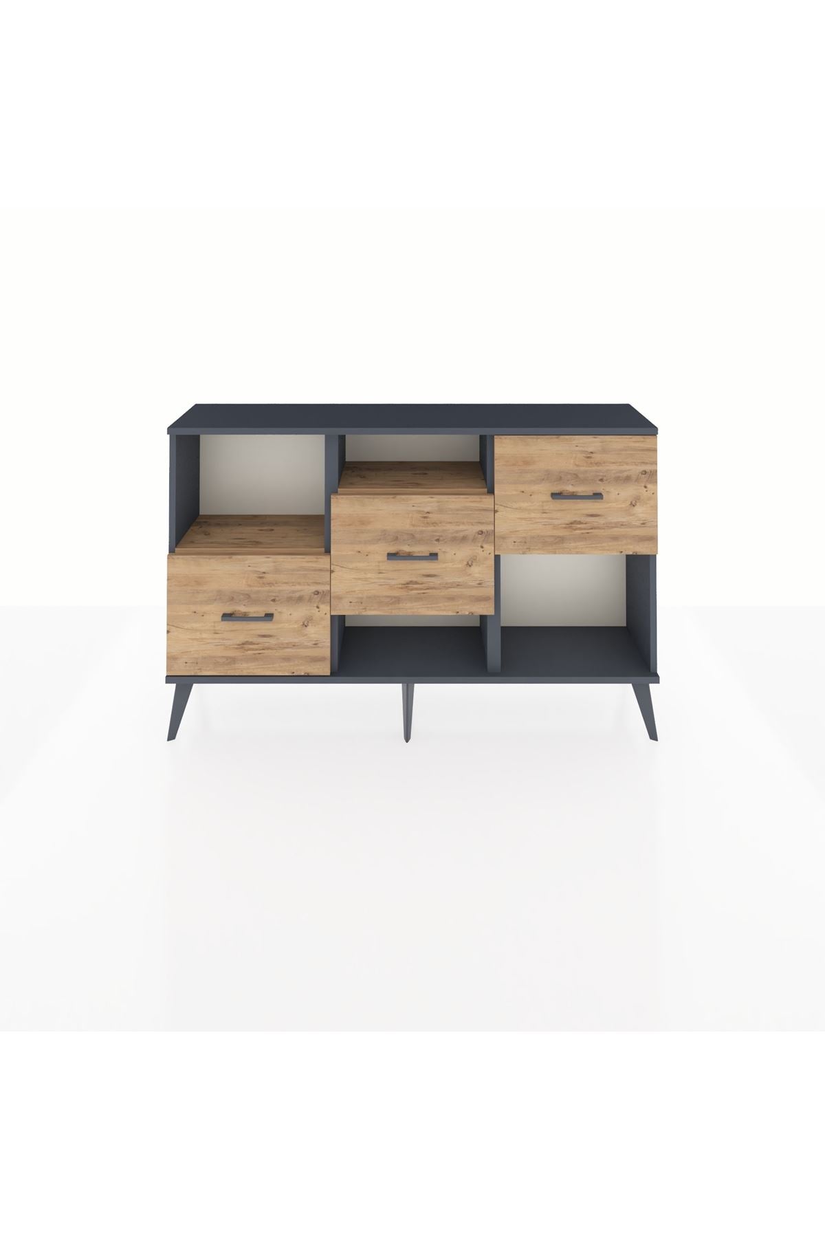 Arges Konsol 2 Raflı 3 Çekmeceli 132x30x83 - S144M005V12A