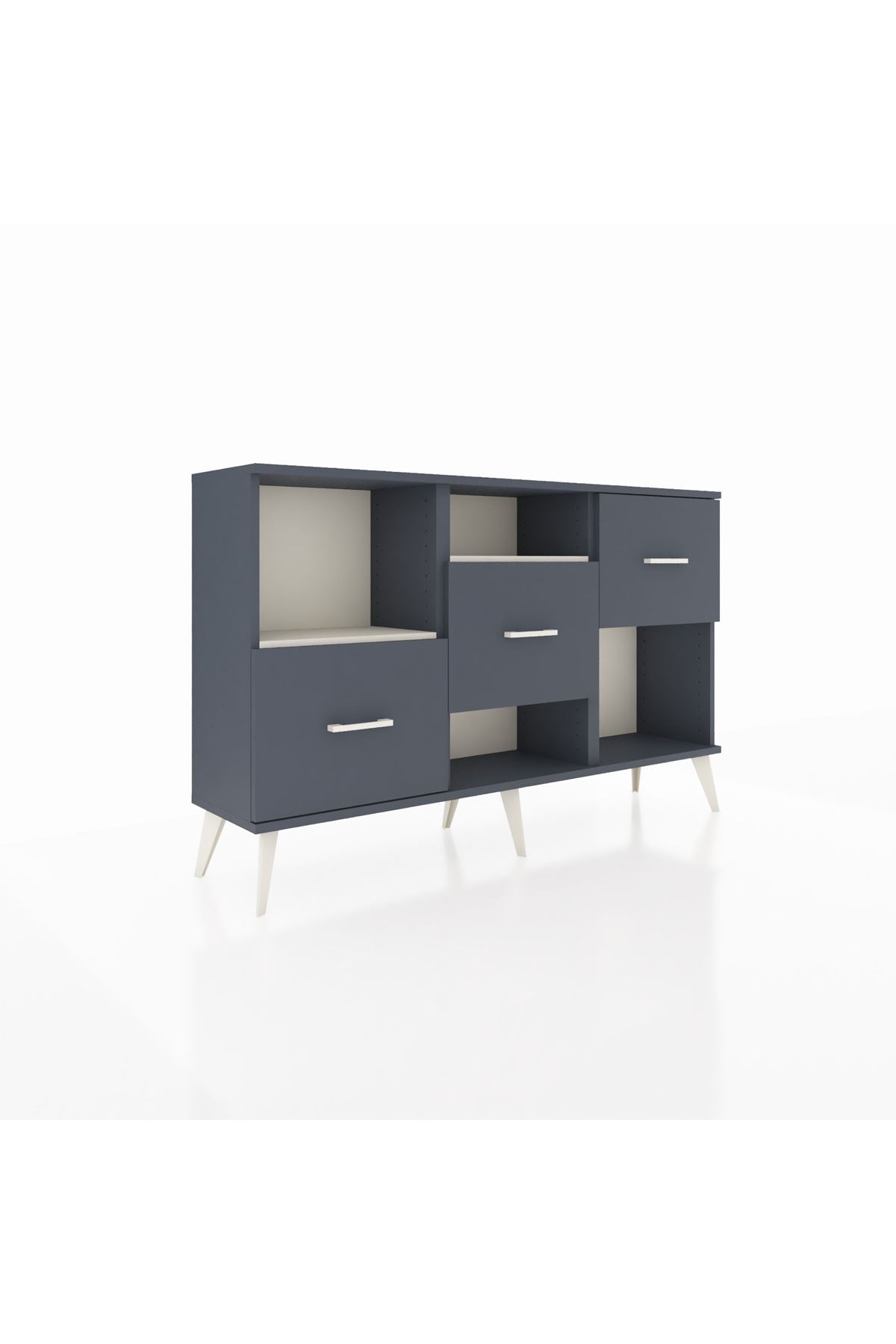 Arges Konsol 2 Raflı 3 Çekmeceli 132x30x83 - S144M005V14A