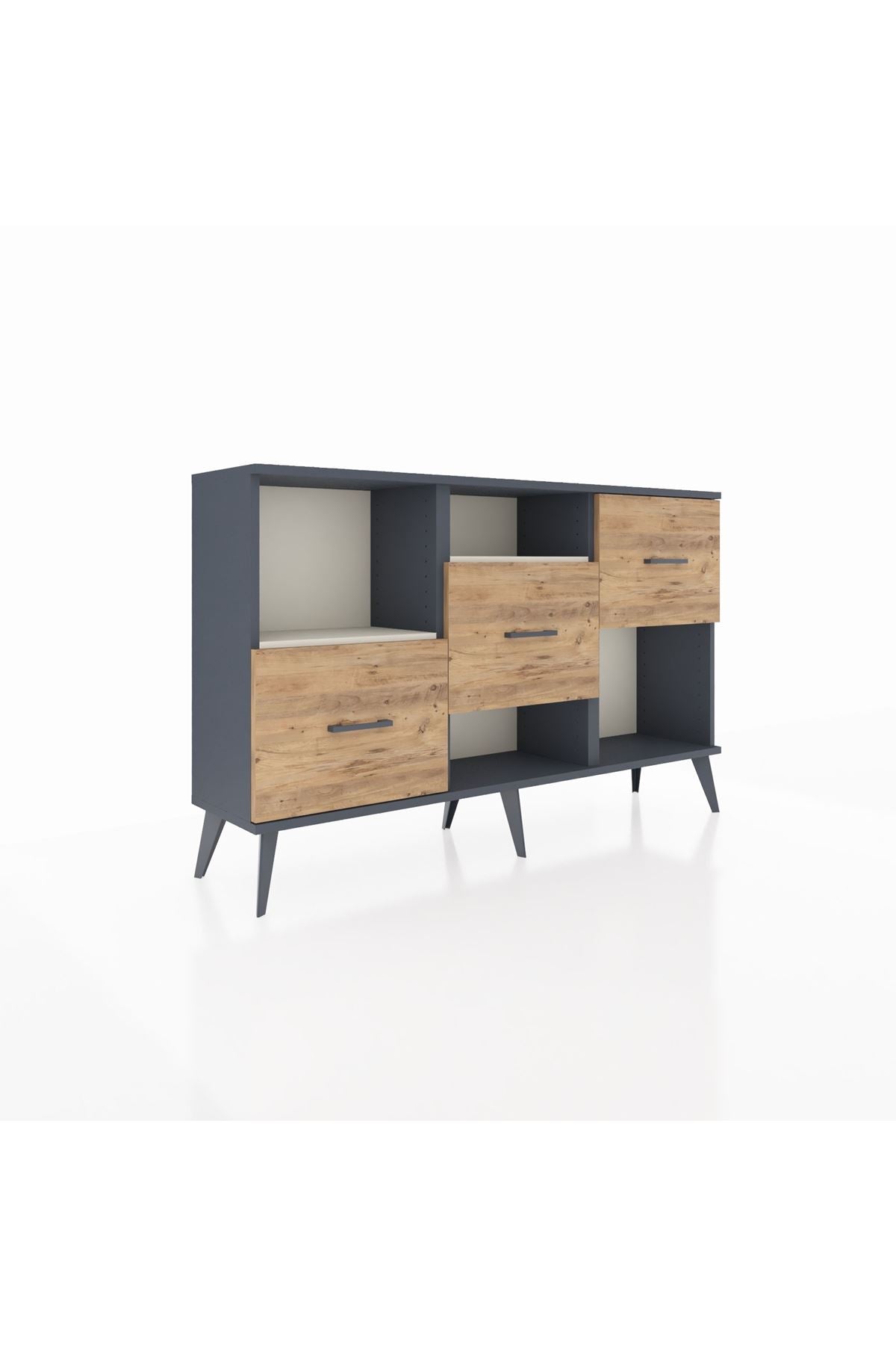 Arges Konsol 2 Raflı 3 Çekmeceli 132x30x83 - S144M005V15A
