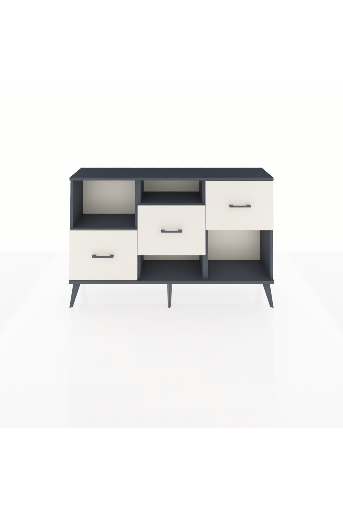 Arges Konsol 2 Raflı 3 Çekmeceli 132x30x83 - S144M005V16A