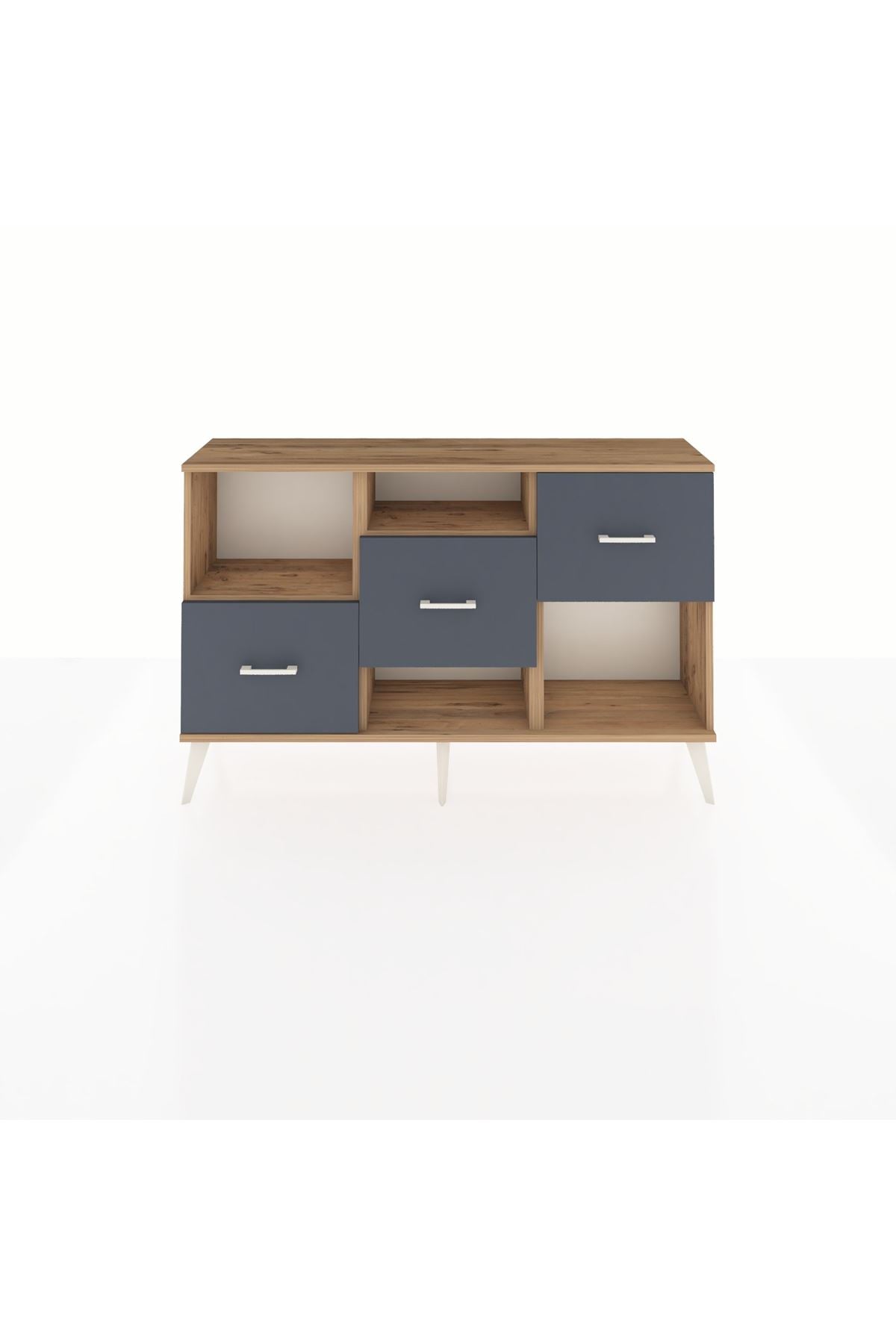 Arges Konsol 2 Raflı 3 Çekmeceli 132x30x83 - S144M005V20A