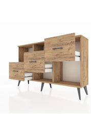Arges Konsol 2 Raflı 3 Çekmeceli 132x30x83 - S144M005V21A