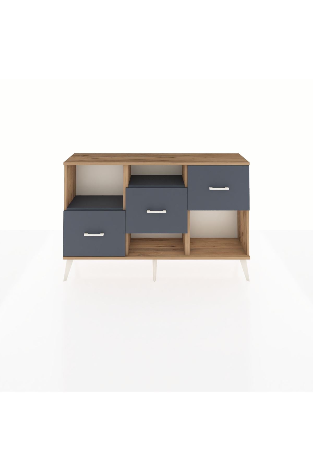 Arges Konsol 2 Raflı 3 Çekmeceli 132x30x83 - S144M005V26A