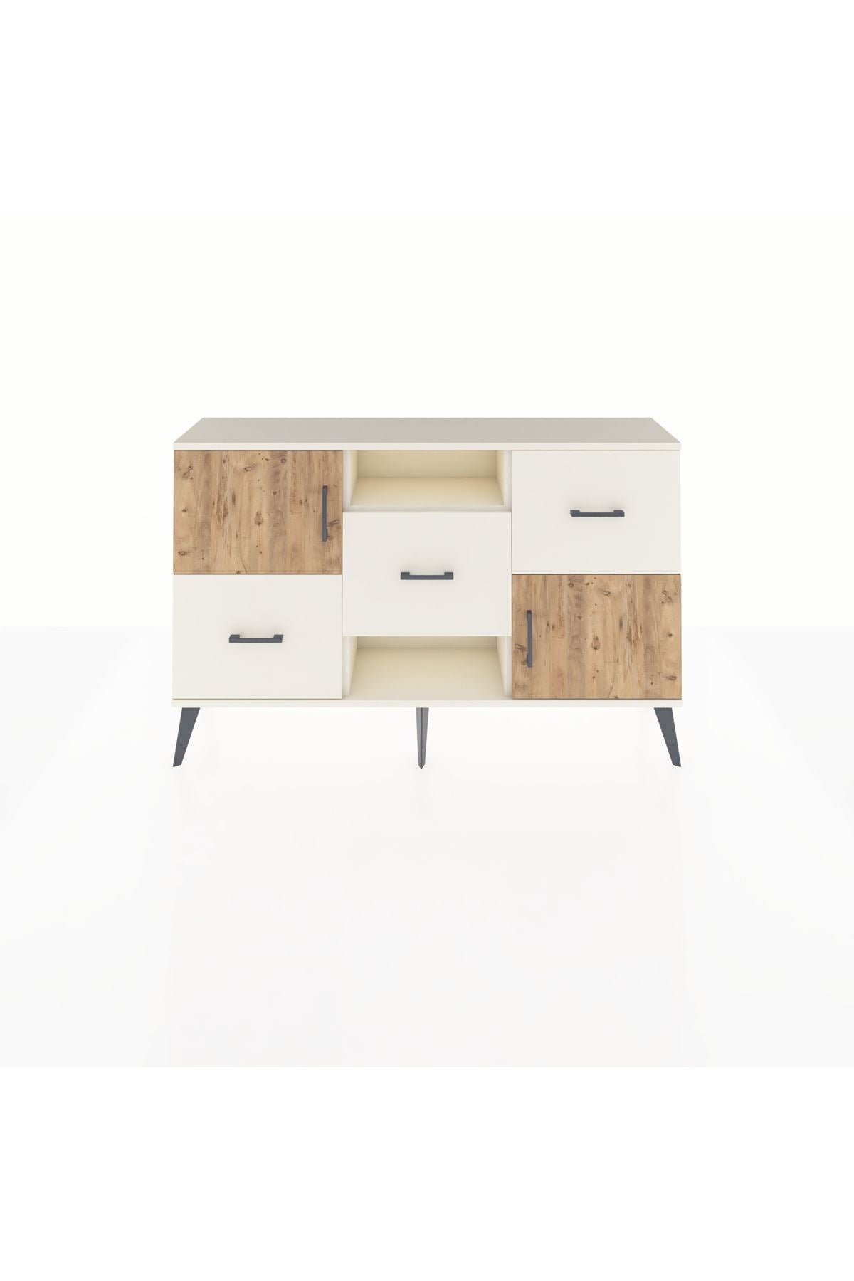 Arges Konsol 2 Raflı 3 Çekmeceli 2 Kapaklı 132x30x83 - S144M006V01A