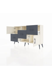 Arges Konsol 2 Raflı 3 Çekmeceli 2 Kapaklı 132x30x83 - S144M006V05A