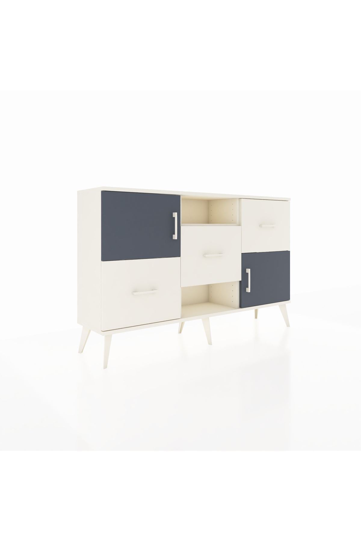 Arges Konsol 2 Raflı 3 Çekmeceli 2 Kapaklı 132x30x83 - S144M006V07A